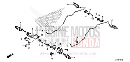 CLIGNOTANT CB650RAK de 2019